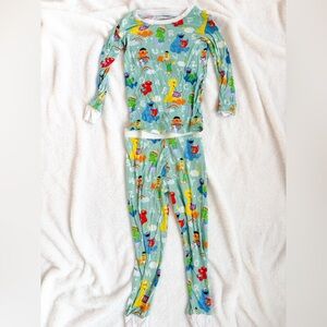 Little Sleepies 2 Piece PJs - 3T - Sesame Street Print